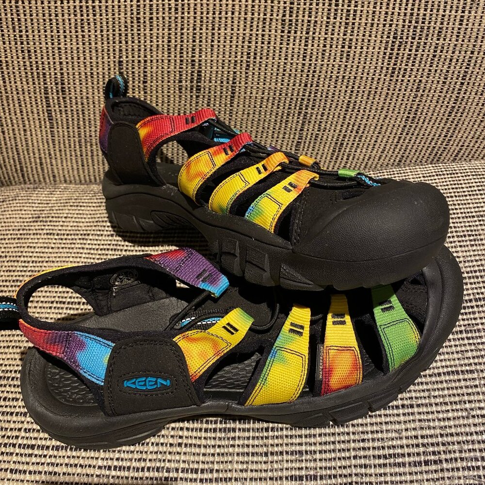 New Keen Newport Retro Men's Size 11 Original Tie Dye Waterproof